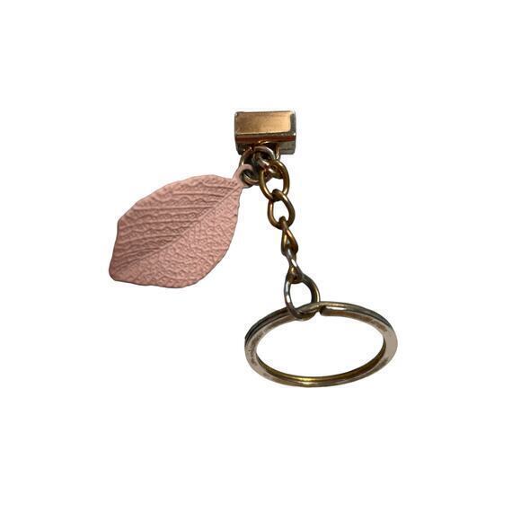 NWOT Horizontal Closure Bi-Fold, Key Chain Wallet, Soft Baby Blue, Feather Charm - Picture 3 of 9